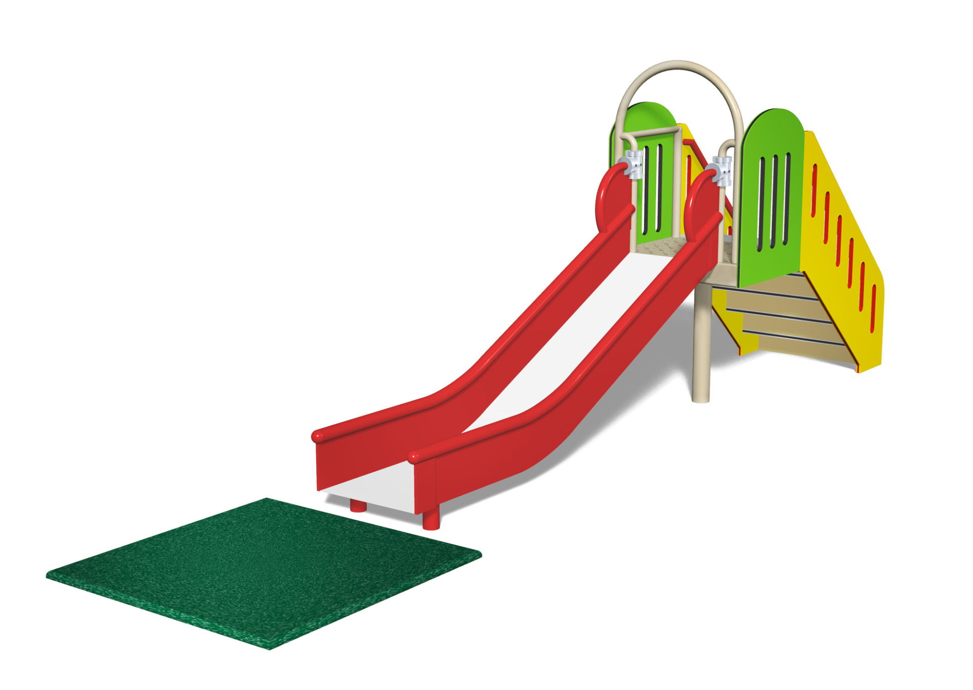 OT1-NY-0180 一方滑り台（滑り面OFC樹脂張）[H=0.7m] | 大久保体器株式会社